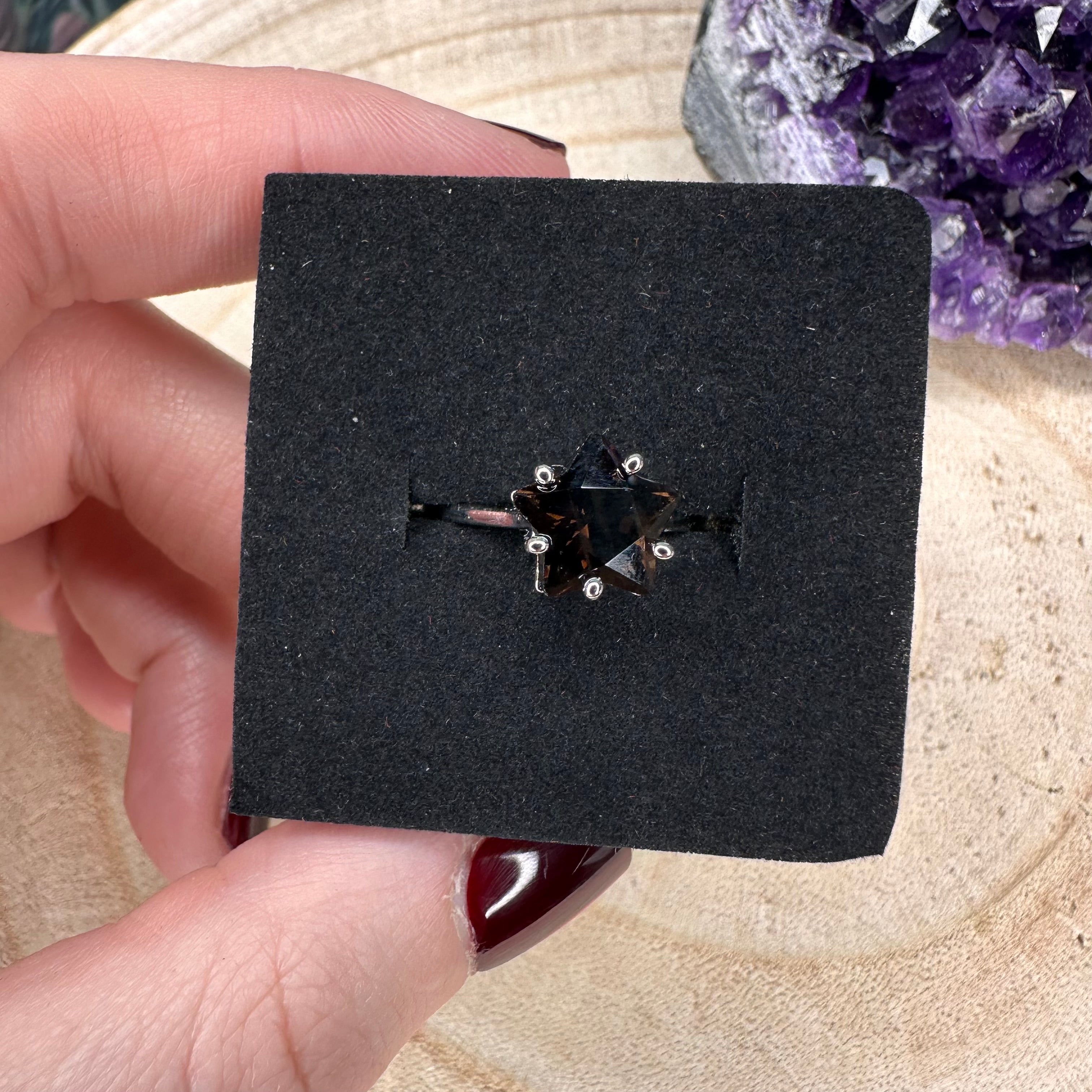 Smoky Quartz Star - Adjustable