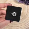 Clear Quartz Star Ring - Adjustable