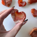 Druzy Carnelian Hearts- YOU PICK