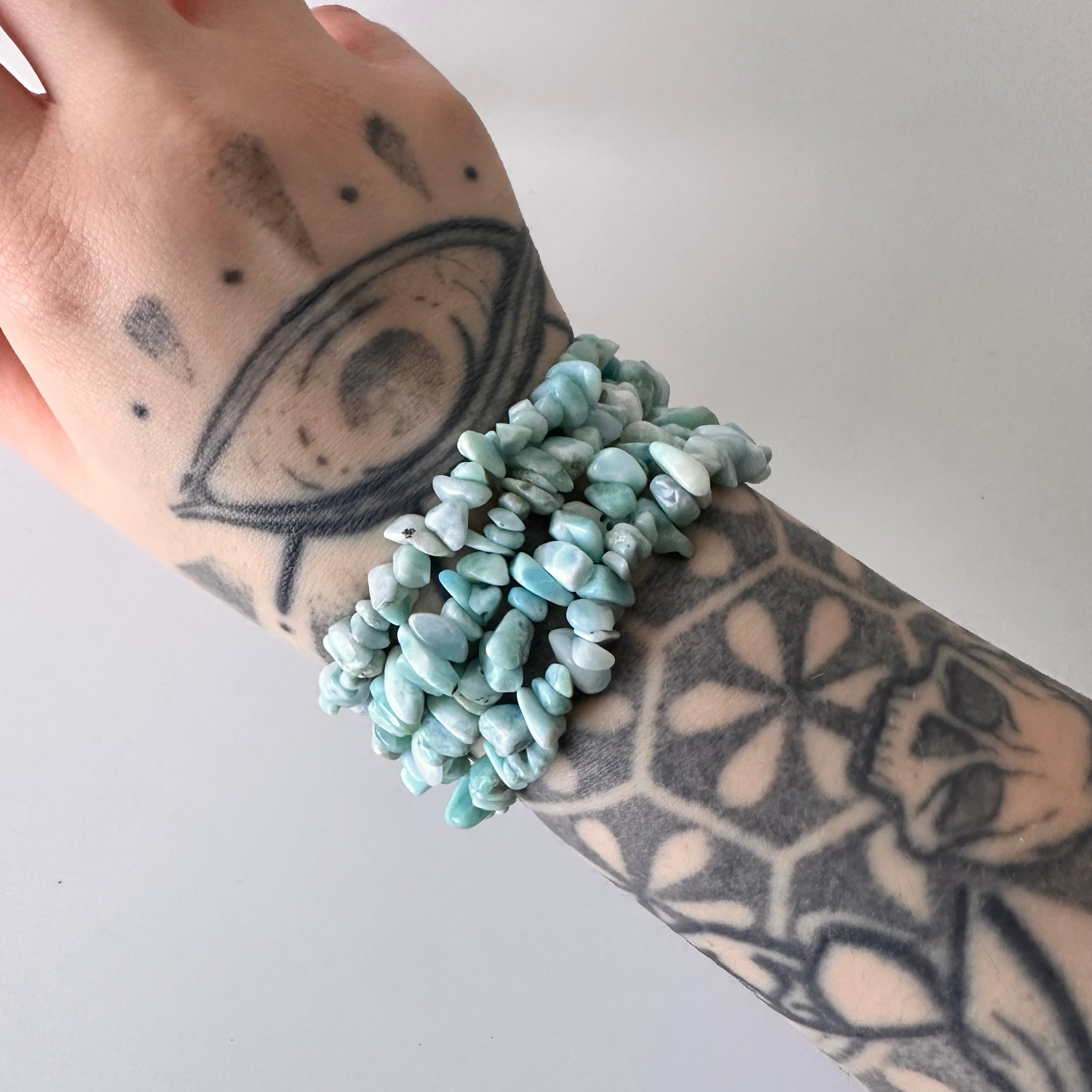 Larimar Chips Bracelet