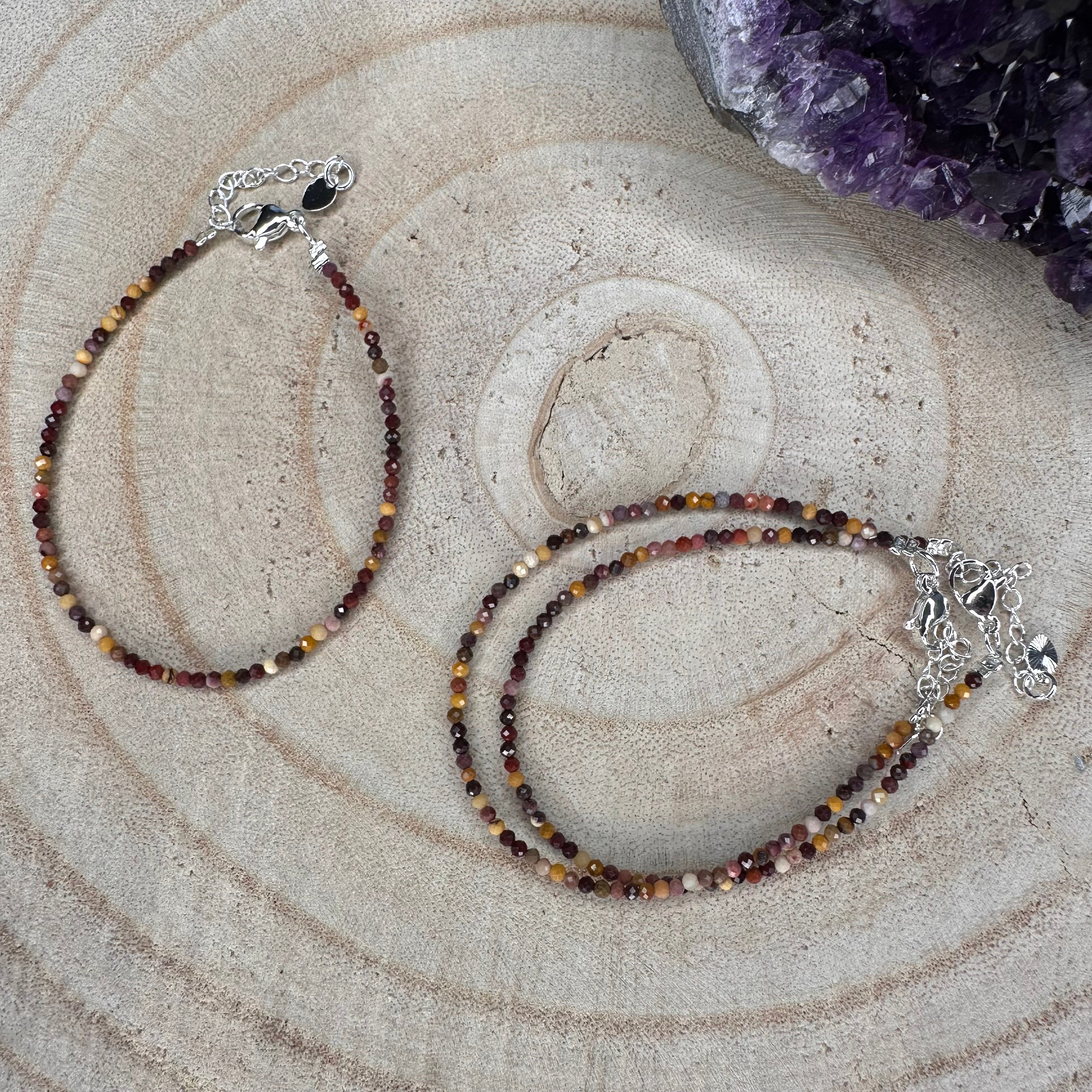 Faceted Mokaite Bracelet