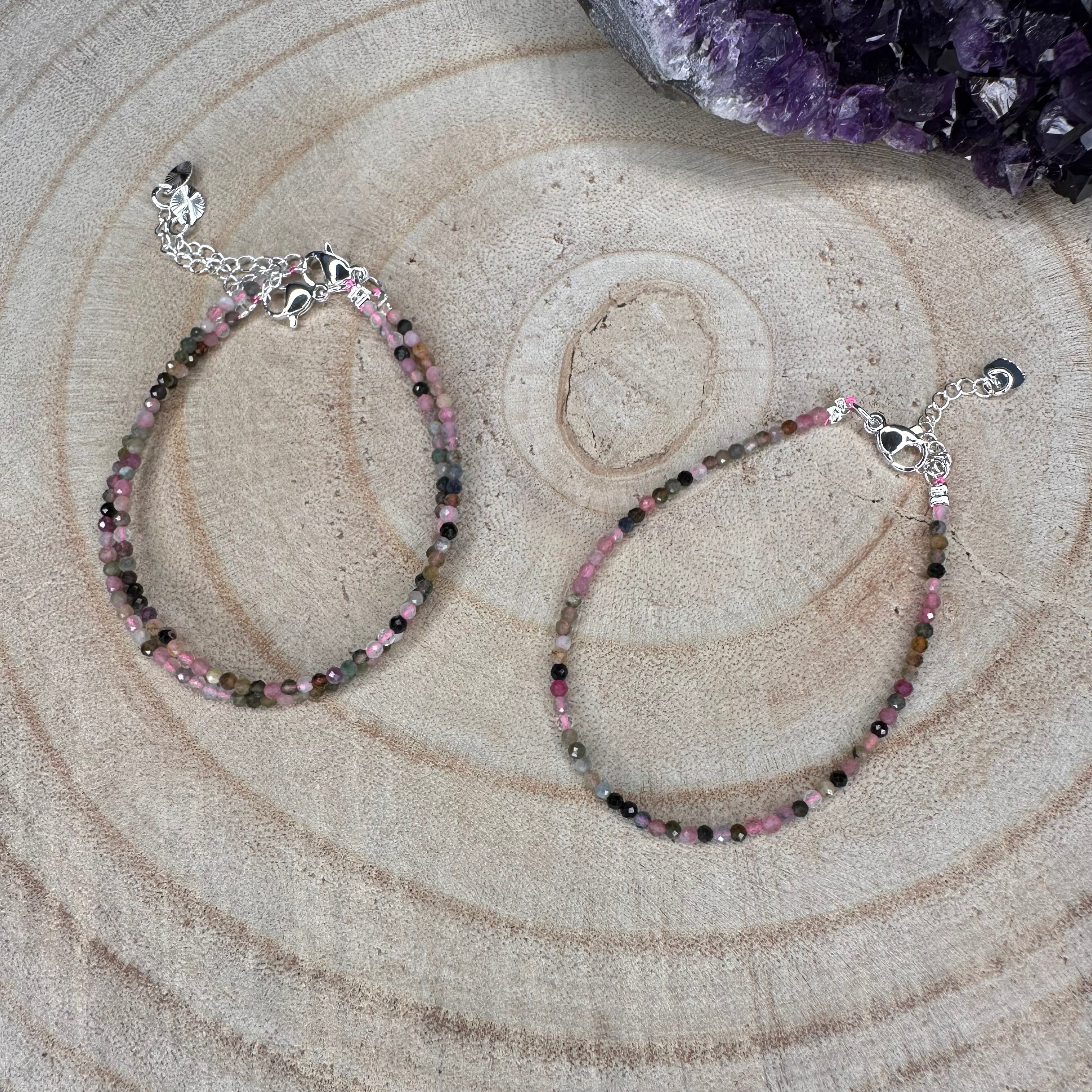Faceted Rainbow Tourmaline Bracelet